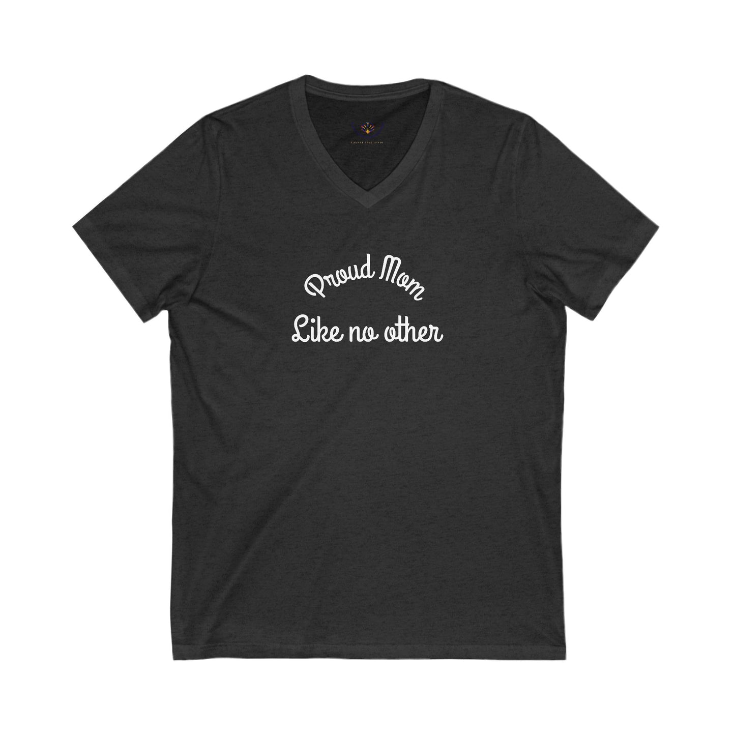 Proud Mom V-Neck Tee, Mother's Day Gift, Casual Wear, Family Celebration, Unisex Graphic T-Shirt