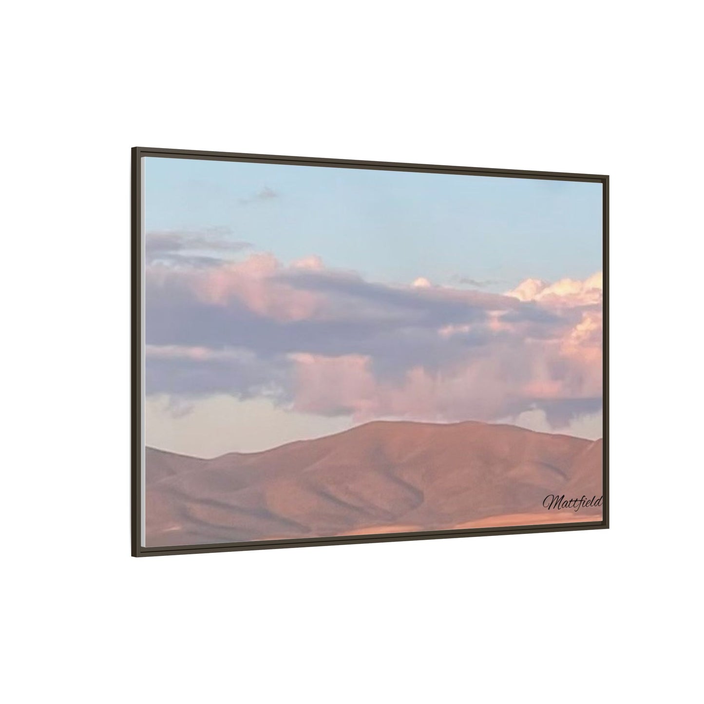 Framed Matte Canvas Wall Art - Serene Landscape Decoration