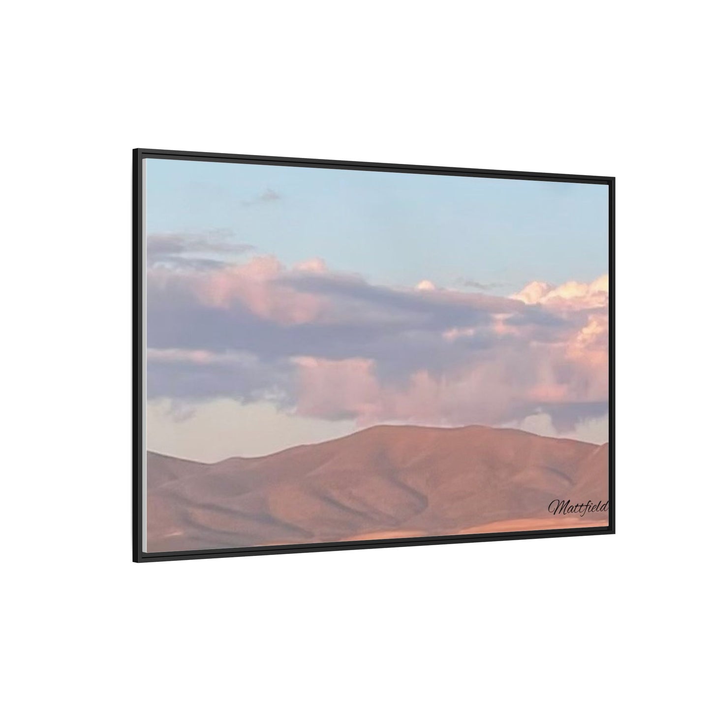 Framed Matte Canvas Wall Art - Serene Landscape Decoration