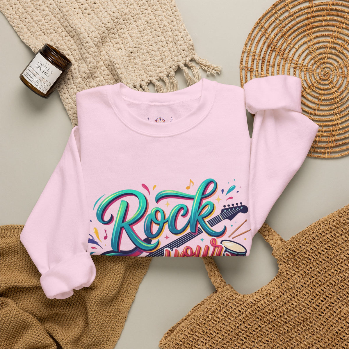 Rock Your Faith Sweatshirt — Christian Music Graphic Crewneck