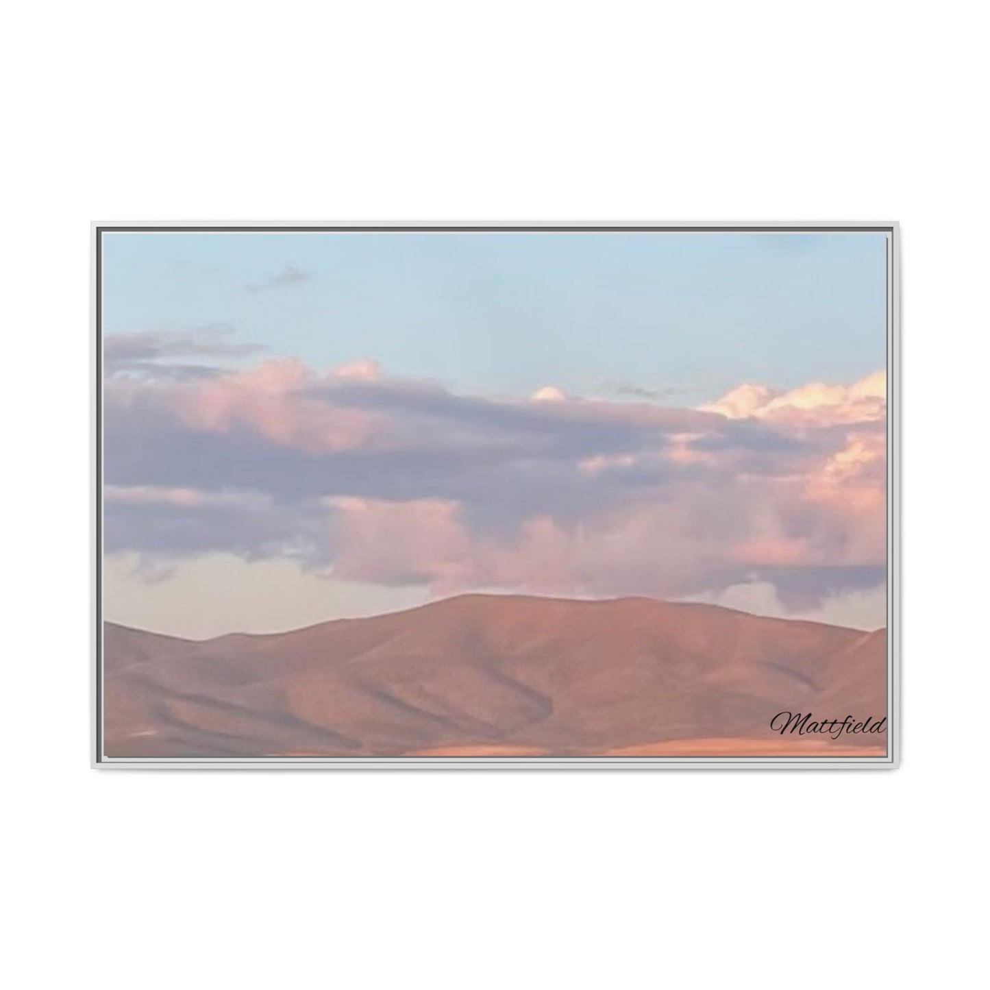 Framed Matte Canvas Wall Art - Serene Landscape Decoration