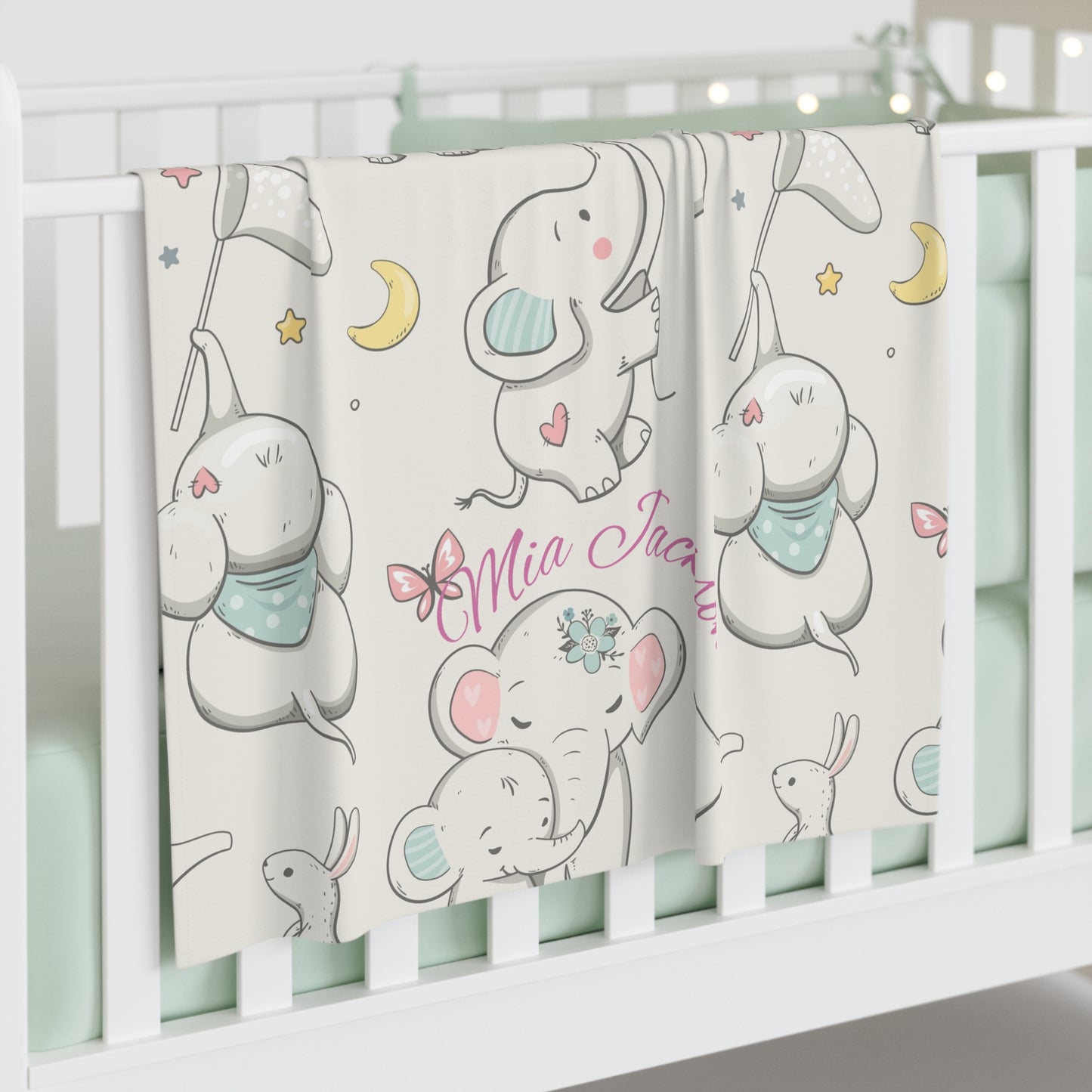 Personalizable Baby Swaddle Blanket | Perfect for Newborns, Cute Baby Shower Gift