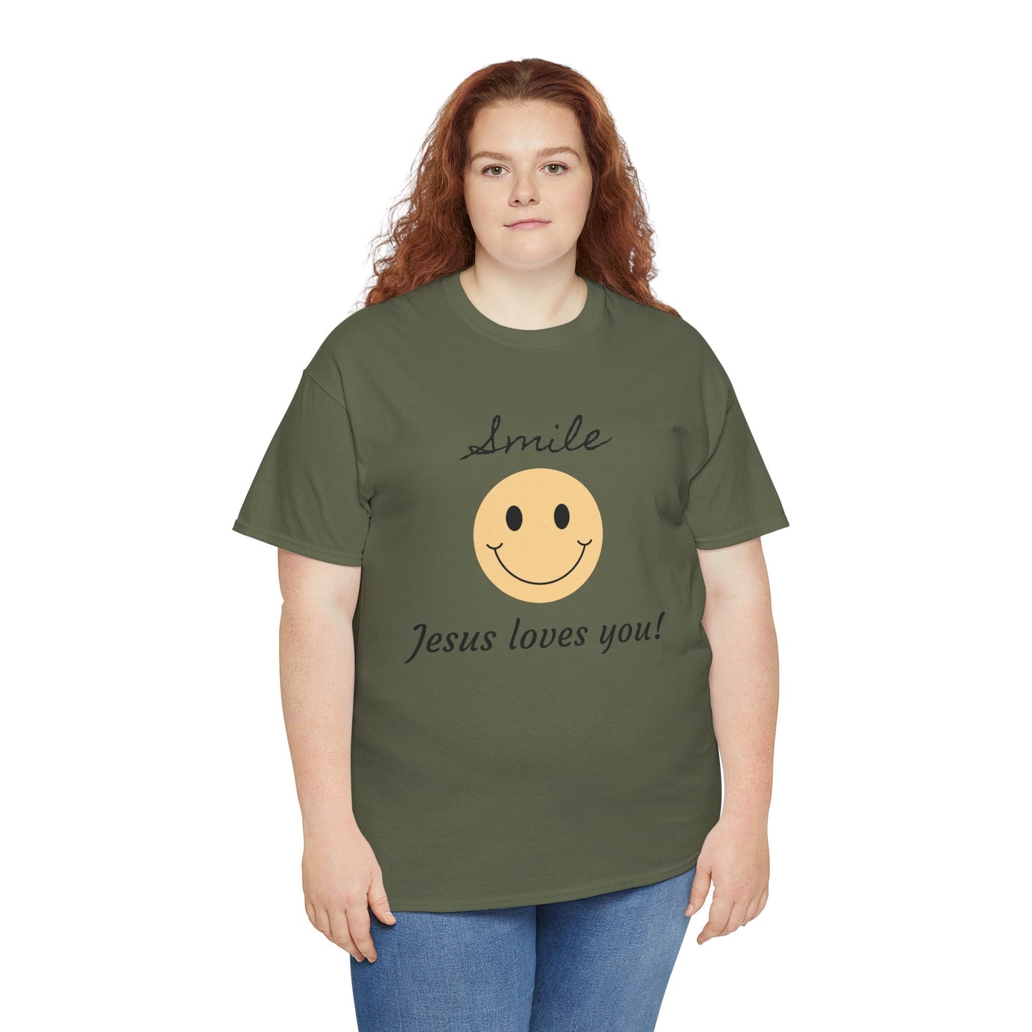 T-Shirt - 'smile God loves you' Design