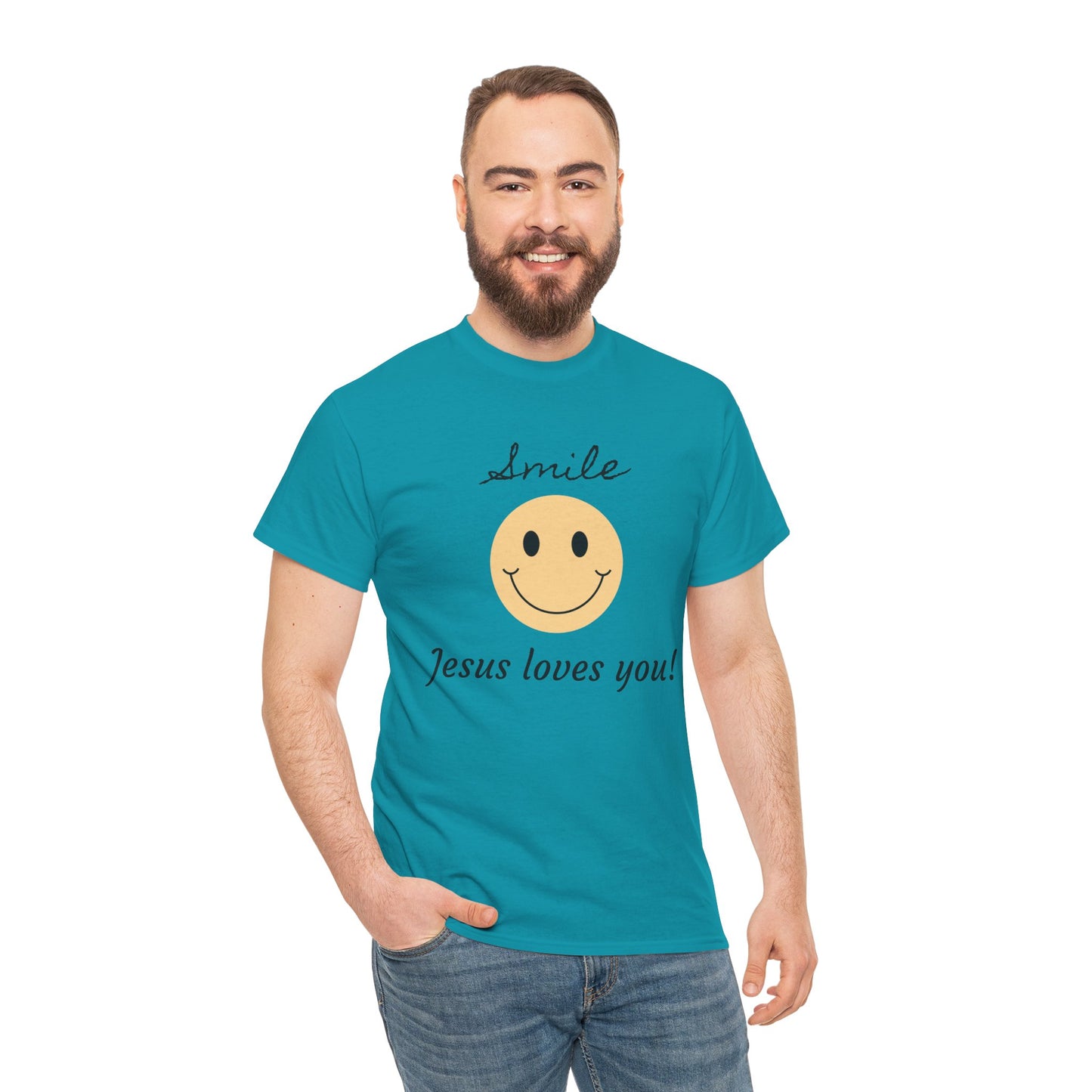 T-Shirt - 'smile God loves you' Design