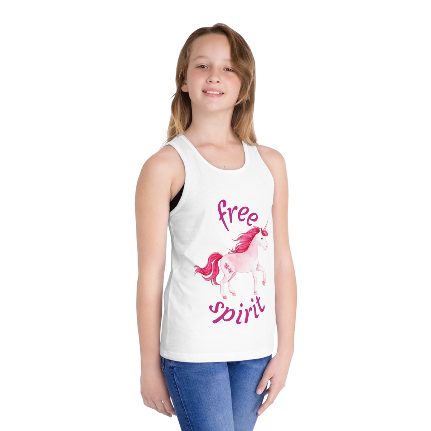 Free Spirit Unicorn Kids Tank Top