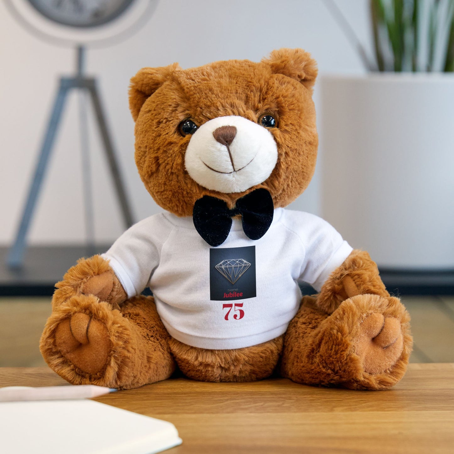 Teddy Bear T-Shirt Diamond Jubilee 75 Years Celebration Plush