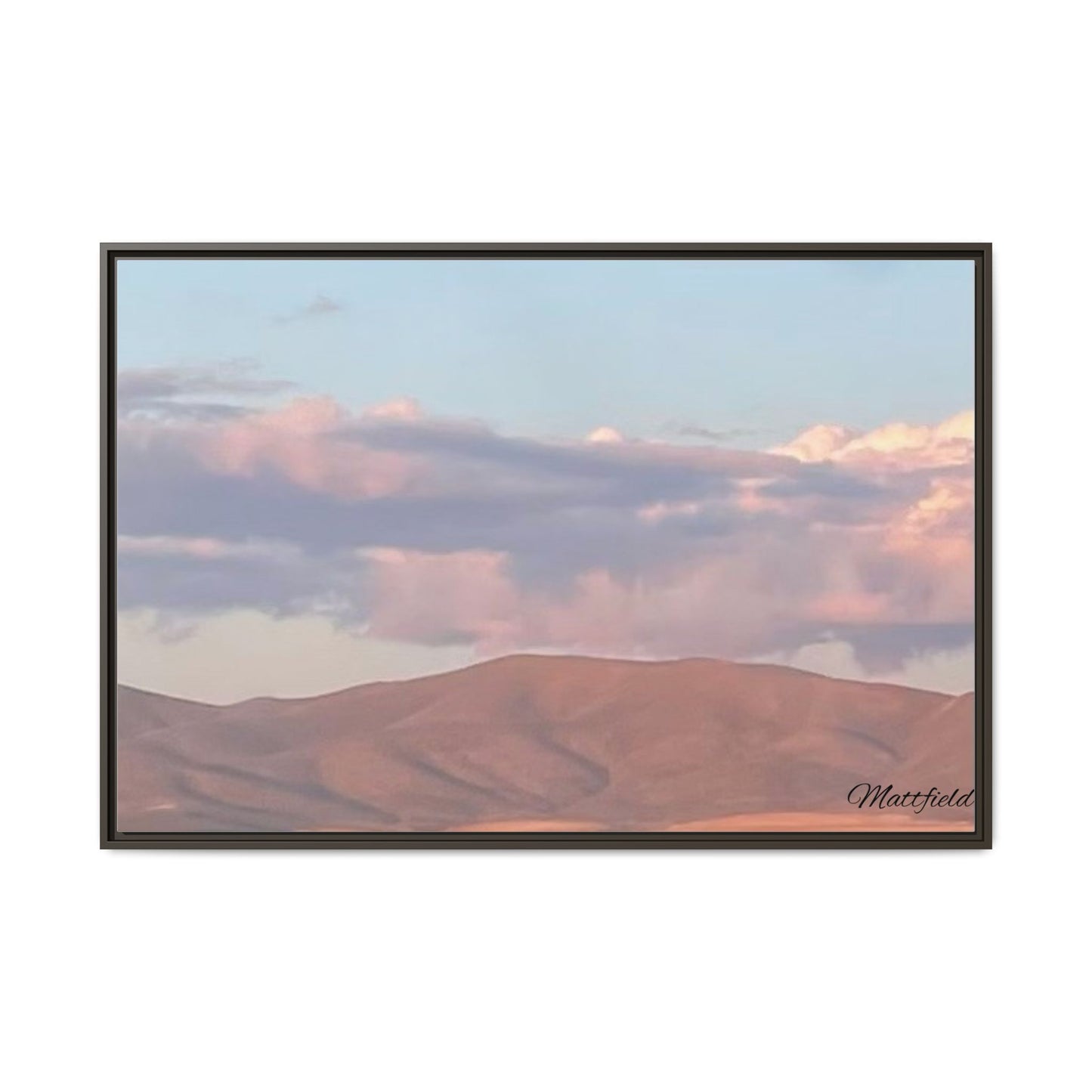 Framed Matte Canvas Wall Art - Serene Landscape Decoration