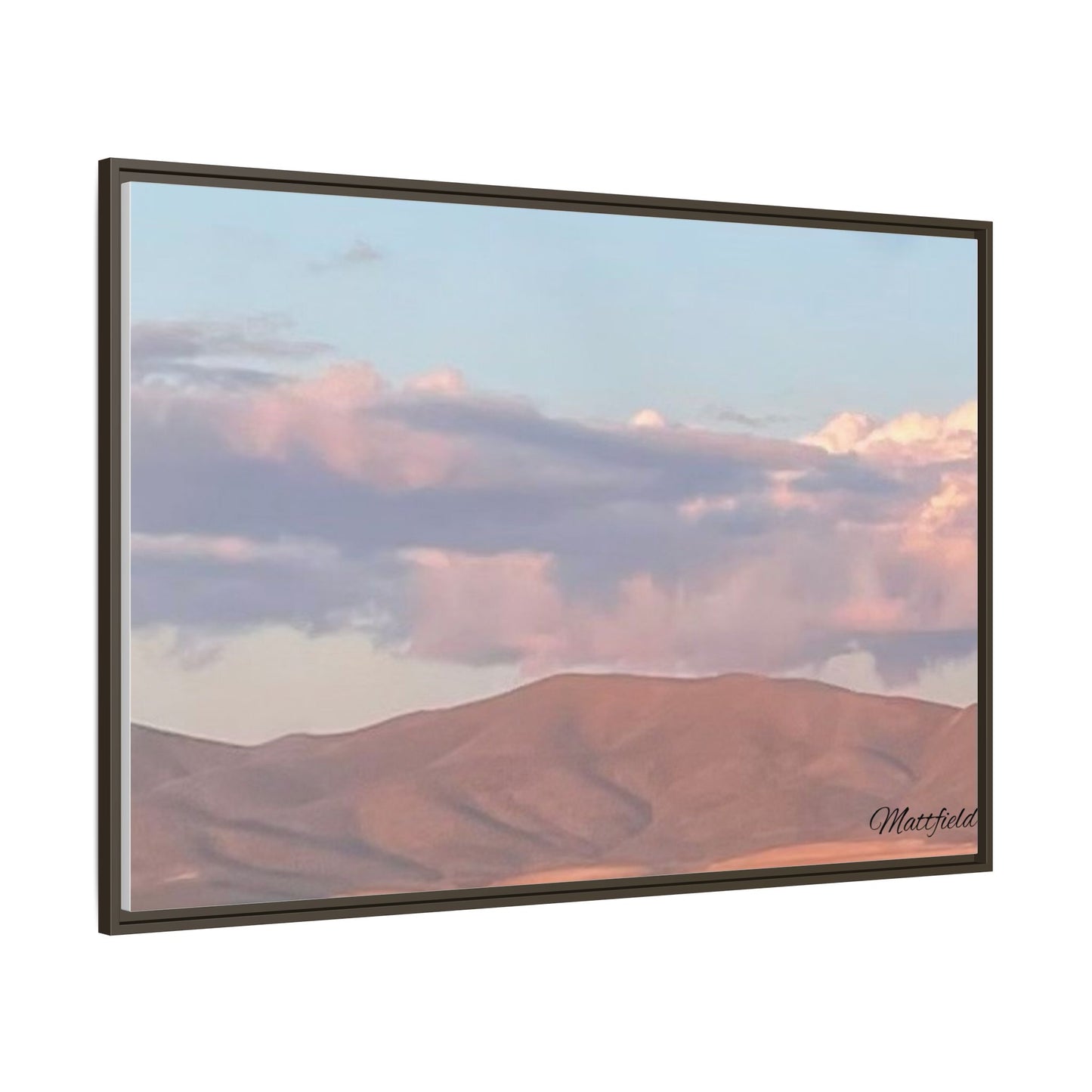 Framed Matte Canvas Wall Art - Serene Landscape Decoration