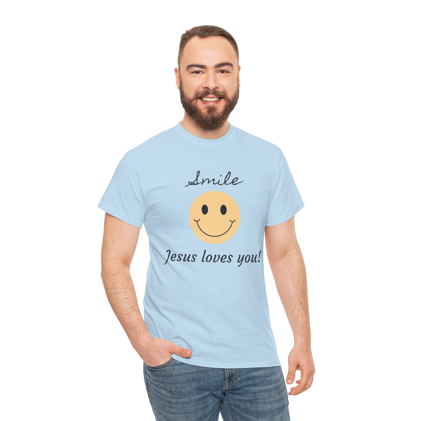 T-Shirt - 'smile God loves you' Design