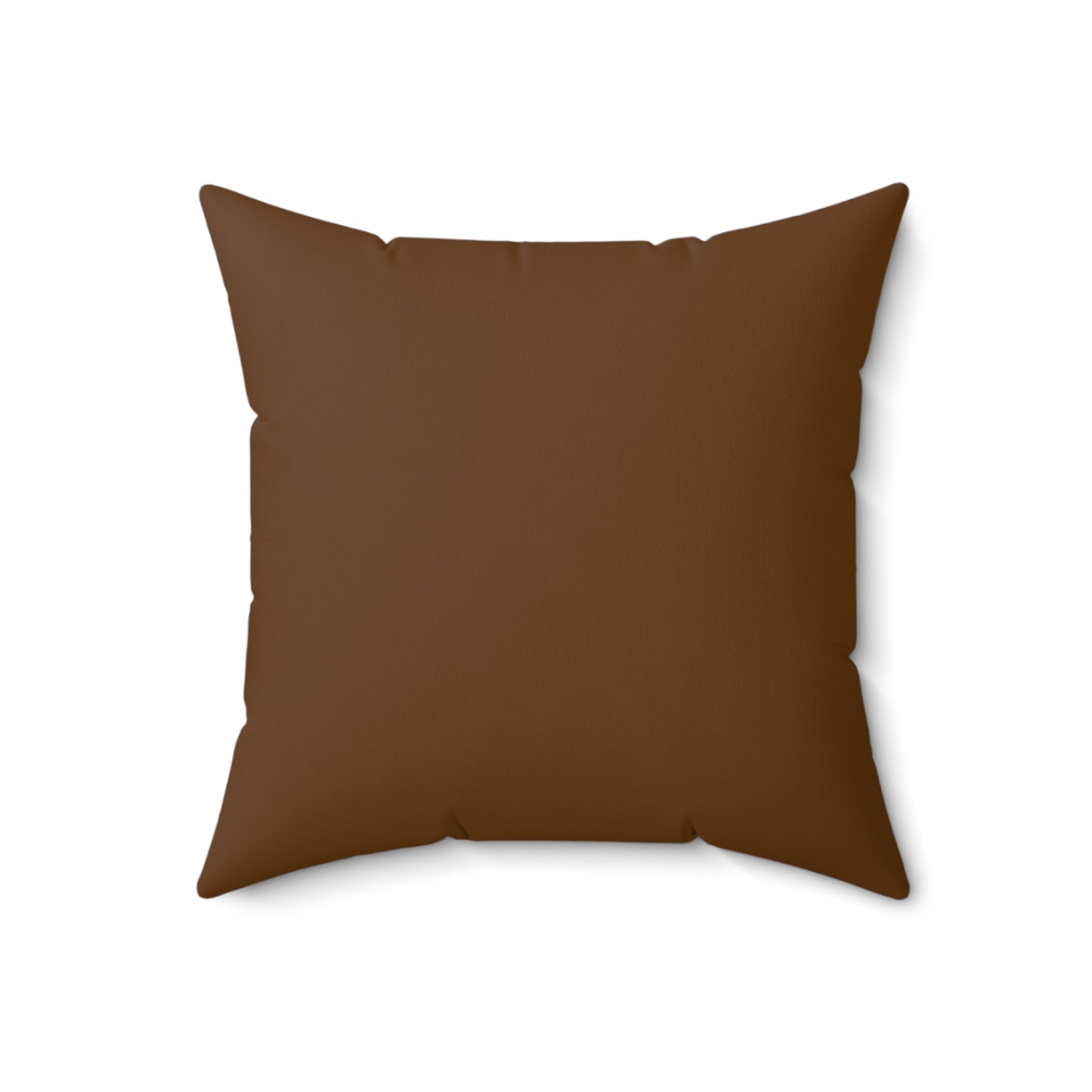 Reversible Sunflower Faux Suede Pillow — Warm Rustic Square Throw Pillow