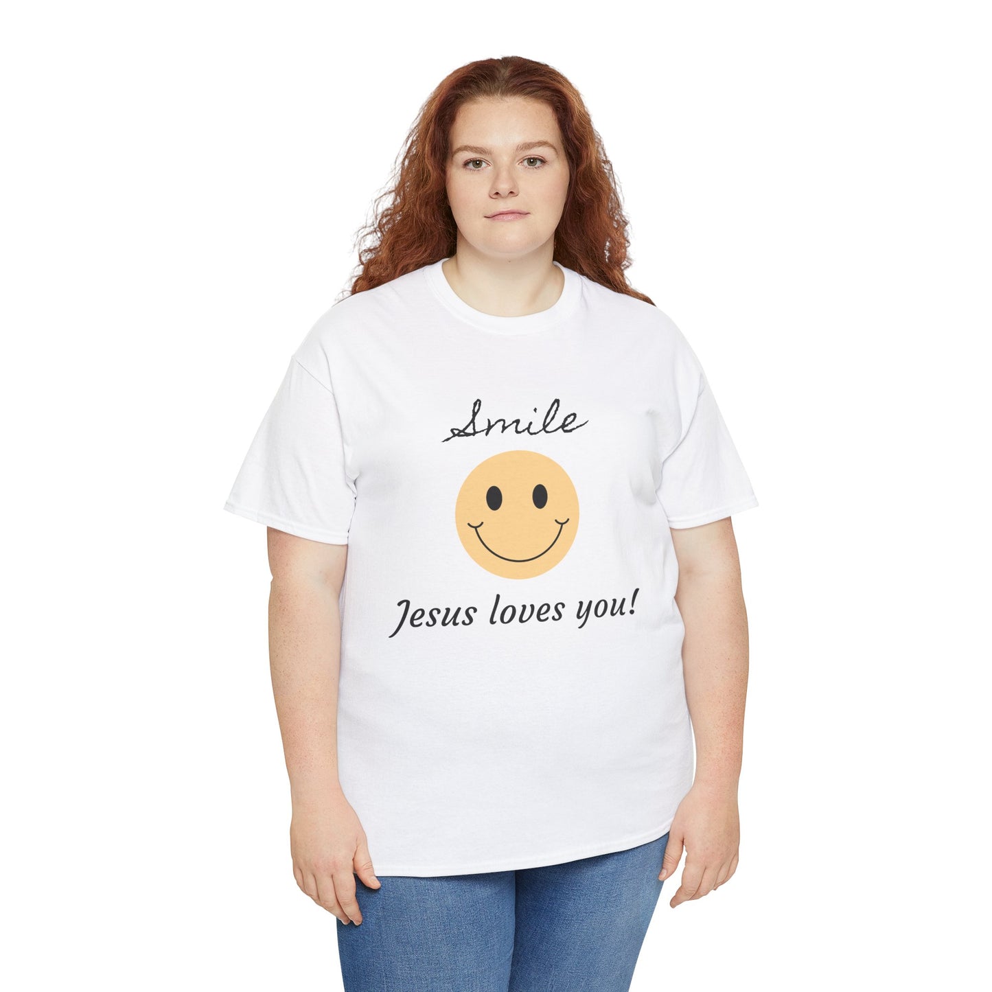 T-Shirt - 'smile God loves you' Design