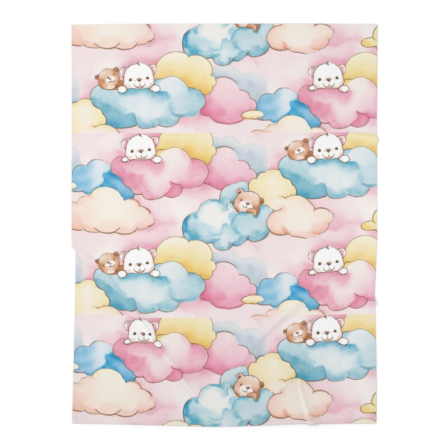 Adorable unisex Cloud-Themed Baby Swaddle Blanket | Perfect for Newborns, Cute Baby Shower Gift