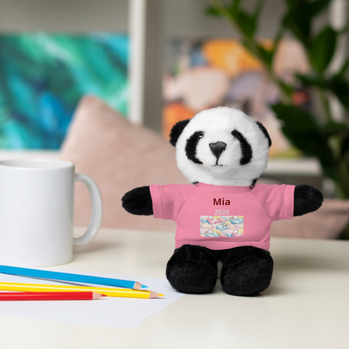 Personalized Plush Bear with Custom Tee — Cute Plush Print & Name
