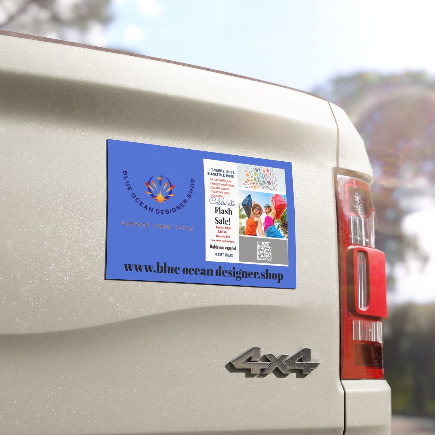 Custom Business Logo Car Magnet — Personalized Promotional Vehicle Magnet