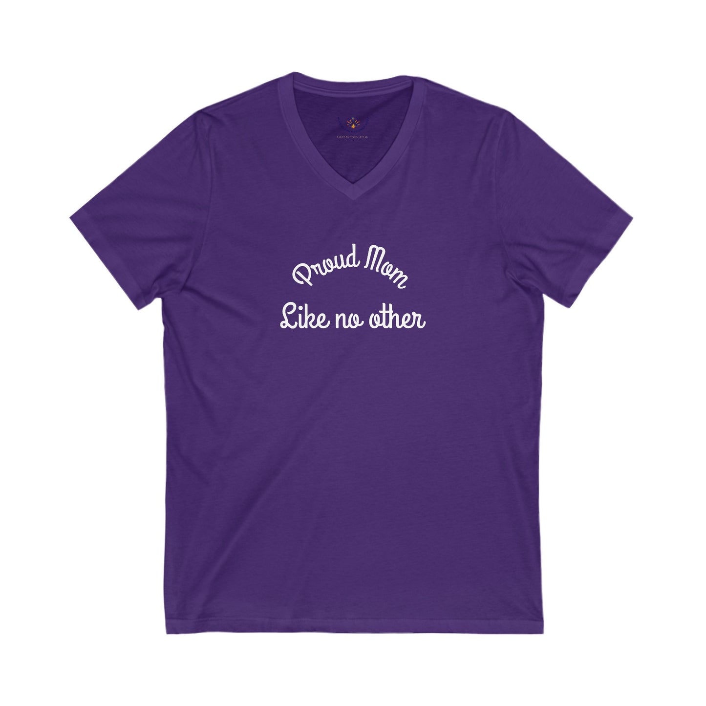 Proud Mom V-Neck Tee, Mother's Day Gift, Casual Wear, Family Celebration, Unisex Graphic T-Shirt