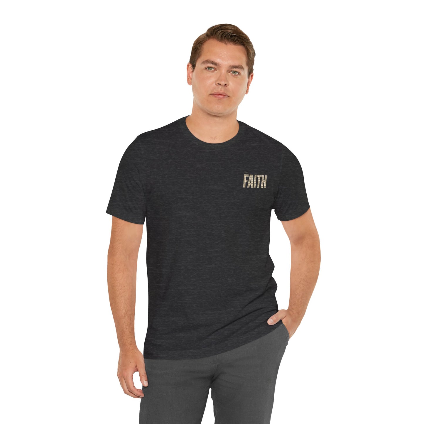 Faith block letters T-Shirt | Christian encouragement, pastel groovy style
