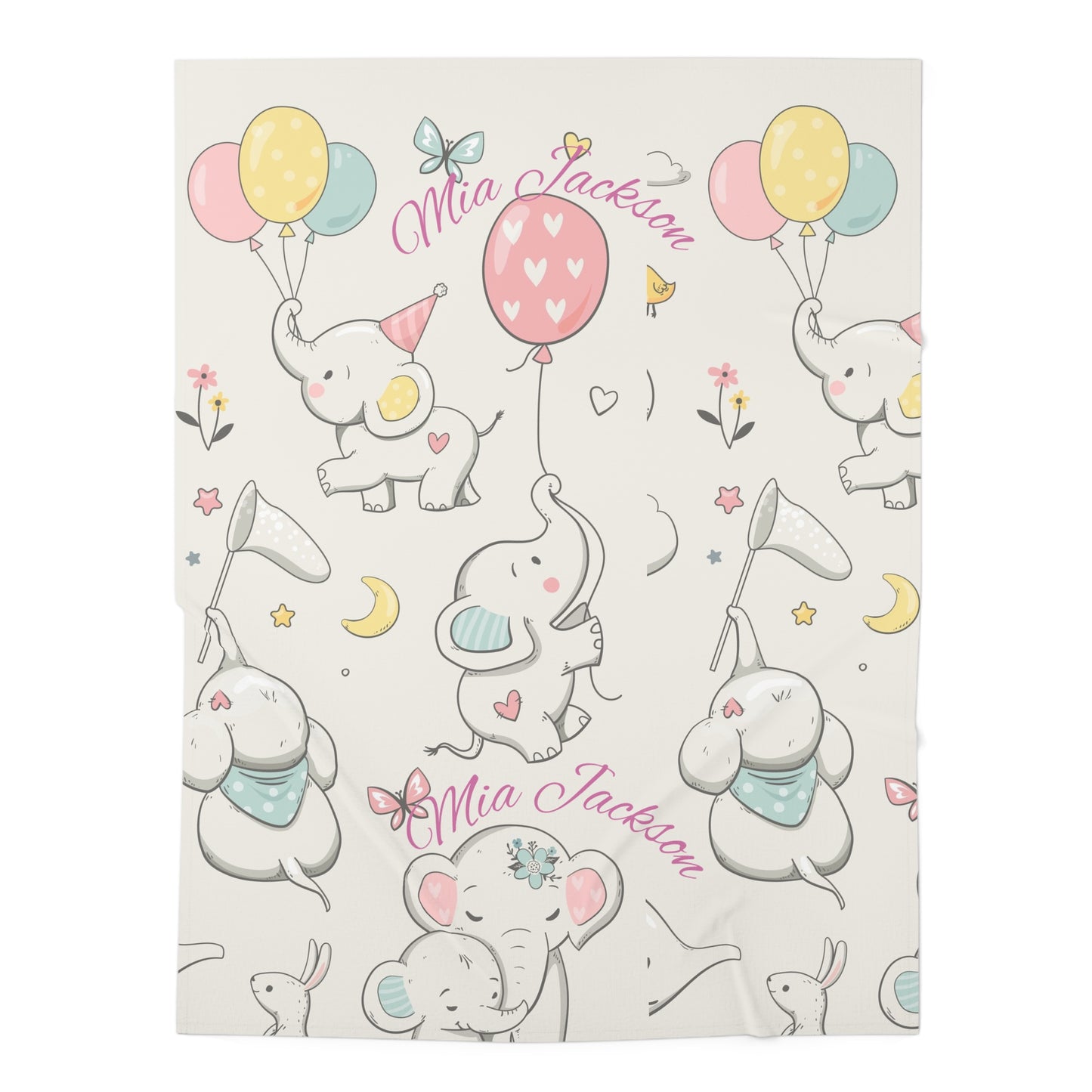 Personalizable Baby Swaddle Blanket | Perfect for Newborns, Cute Baby Shower Gift