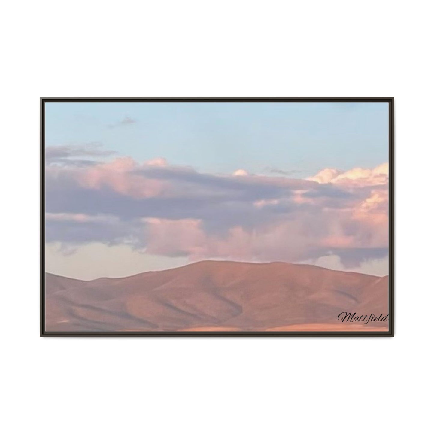 Framed Matte Canvas Wall Art - Serene Landscape Decoration