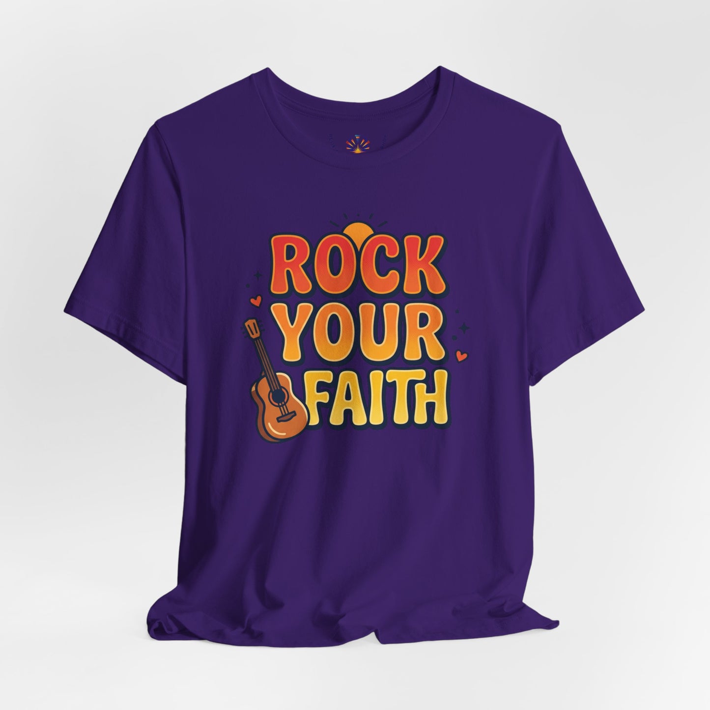Rock Your Faith Tee | Christian encouragement, retro groovy pastel