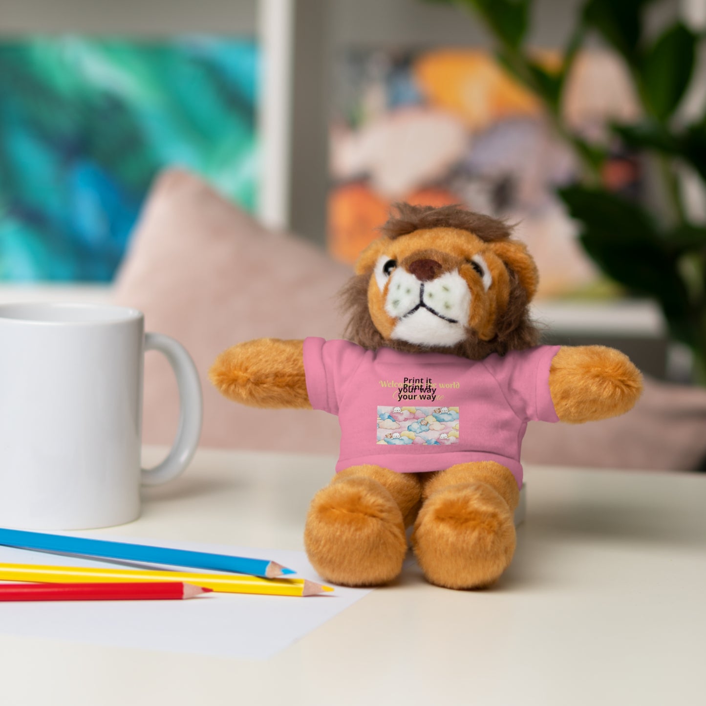 Welcome to the World Newborn Baby Teddy with 'Welcome to the world' Tee