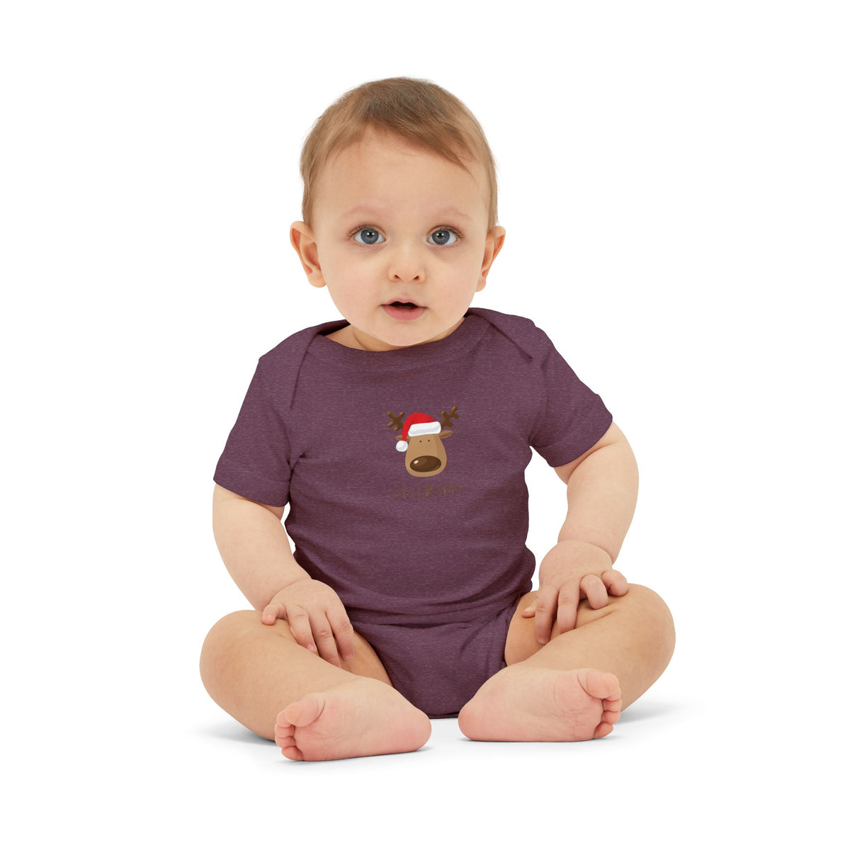 Reindeer Baby Onesie - Cute 'Tis the Season Infant Bodysuit, Christmas Holiday Outfit