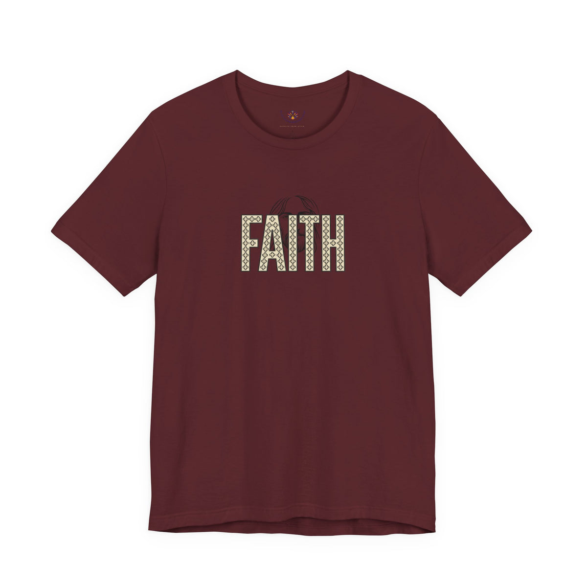 Faith Graphic Tee — Jesus Face Christian T-Shirt