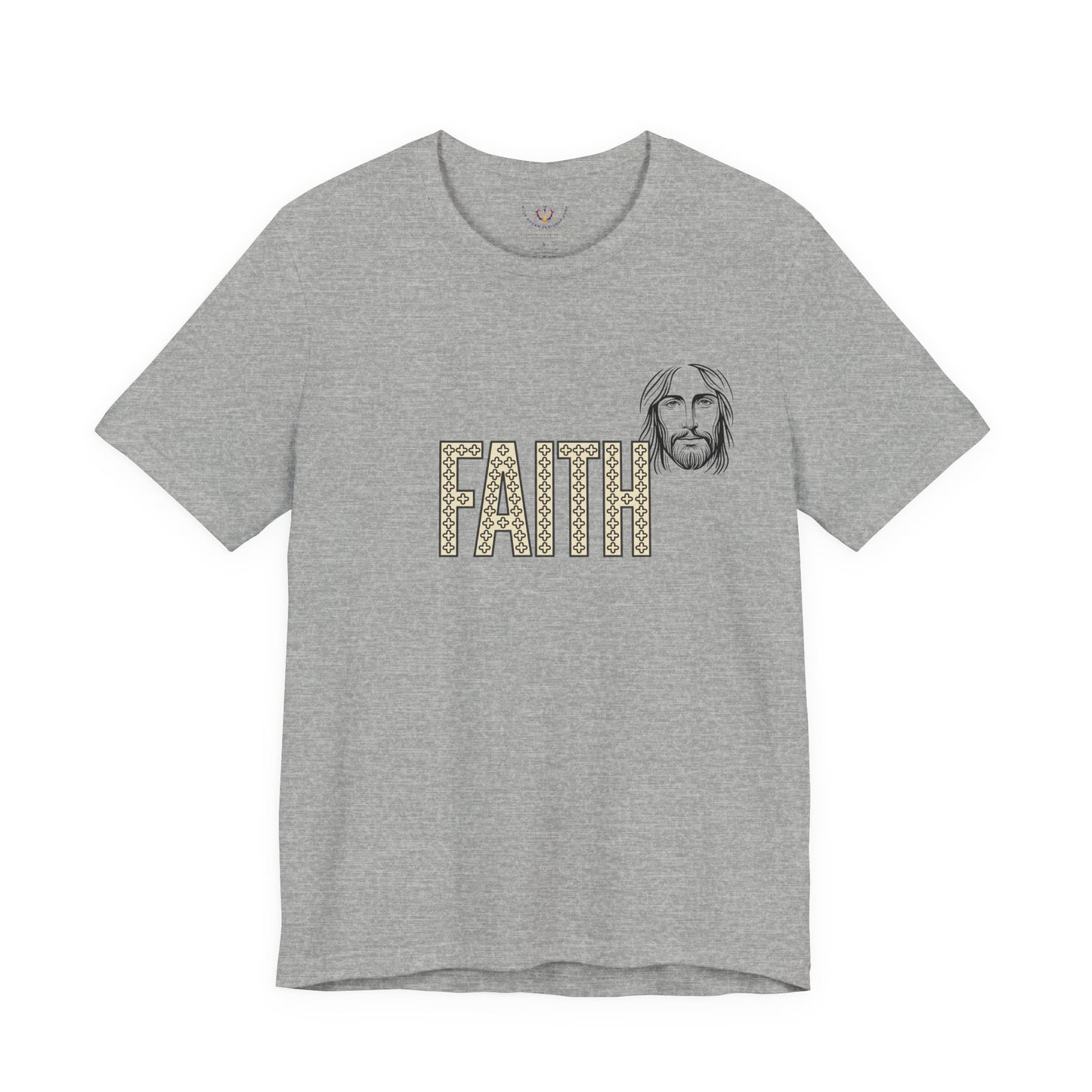 Faith Graphic Tee — Jesus Face Christian T-Shirt