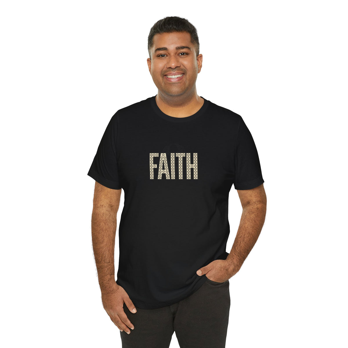 Faith Graphic Tee — Jesus Face Christian T-Shirt