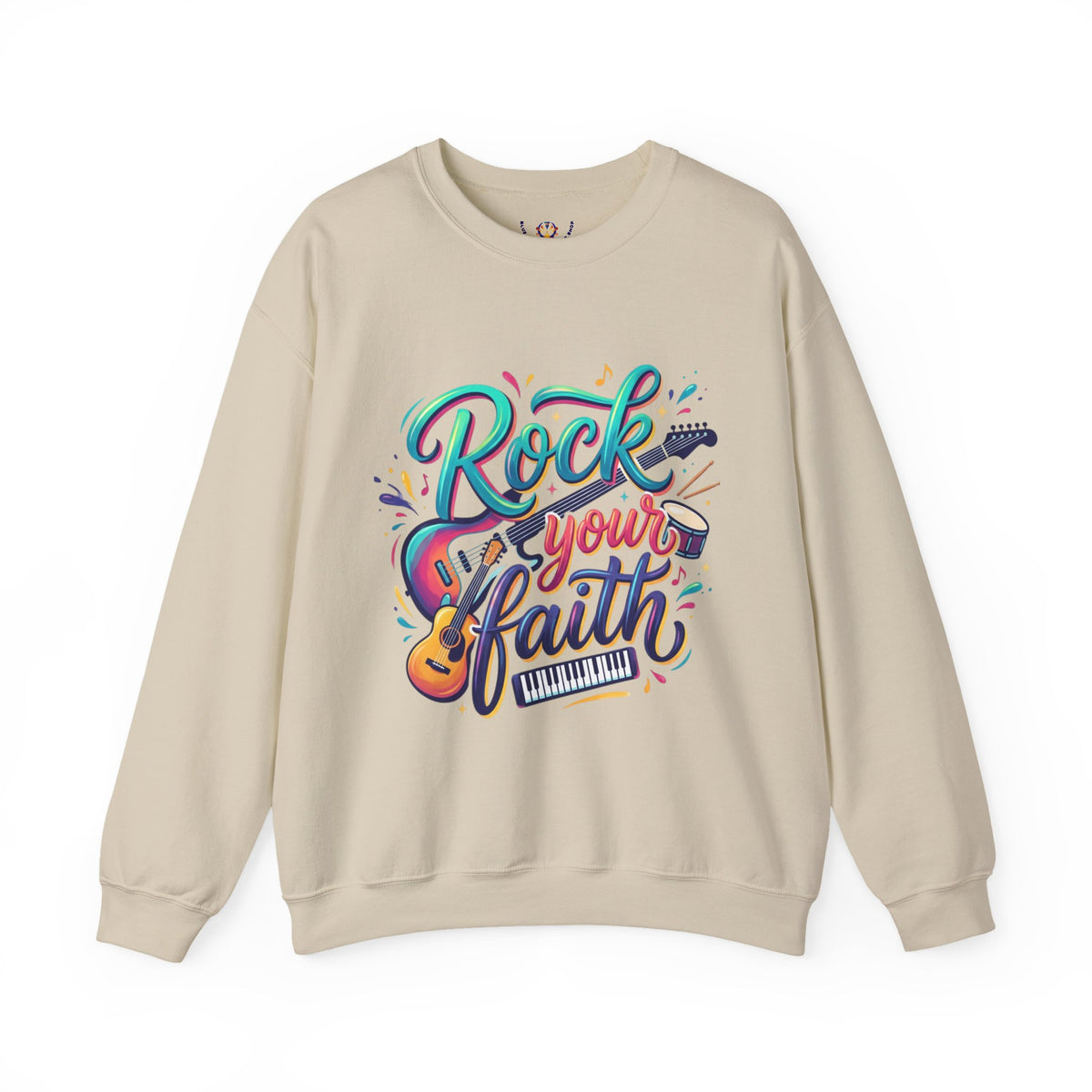 Rock Your Faith Sweatshirt — Christian Music Graphic Crewneck