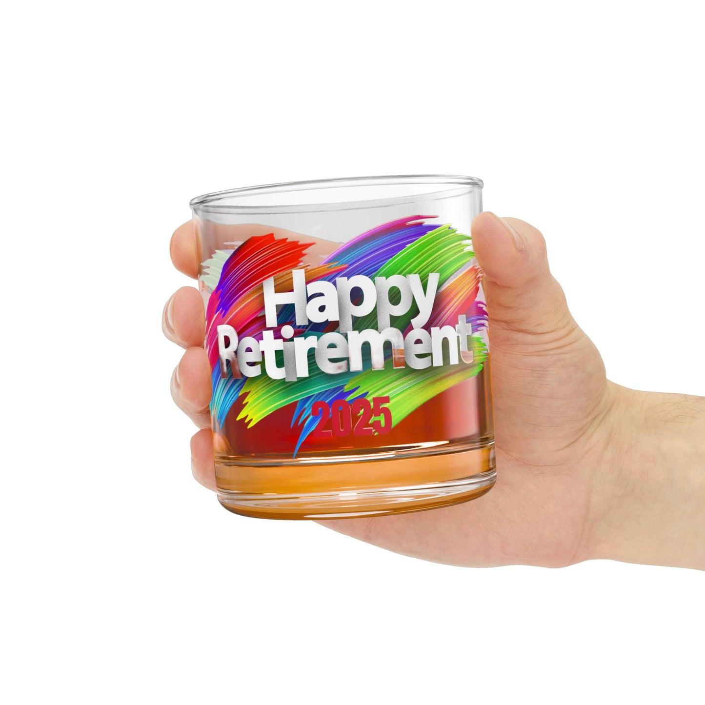 Retirement Rocks Glass