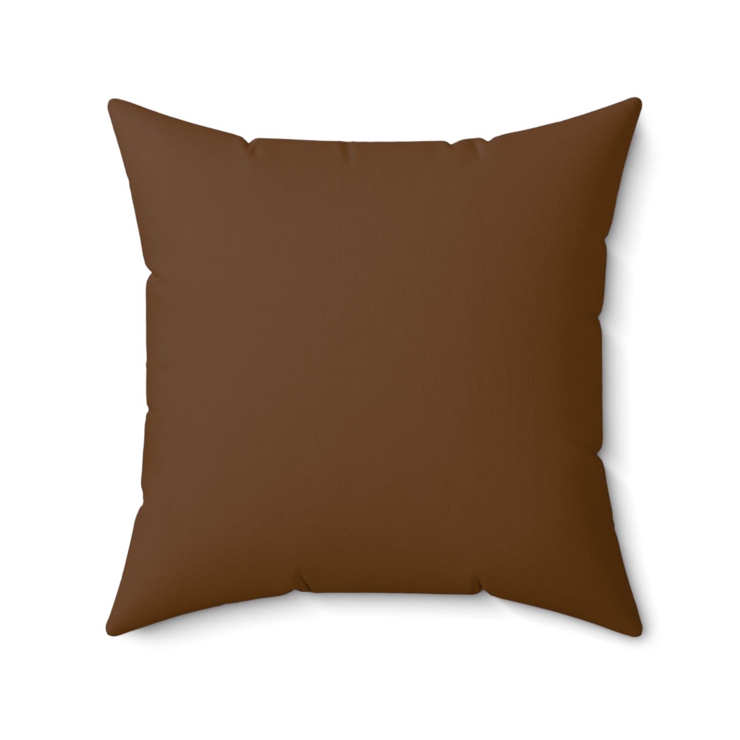 Reversible Sunflower Faux Suede Pillow — Warm Rustic Square Throw Pillow