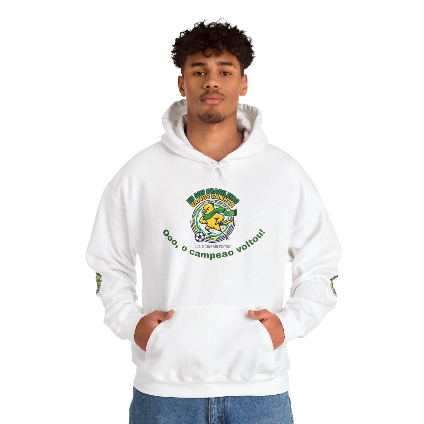 Brazil Retro Soccer Hoodie | national colors, supporters