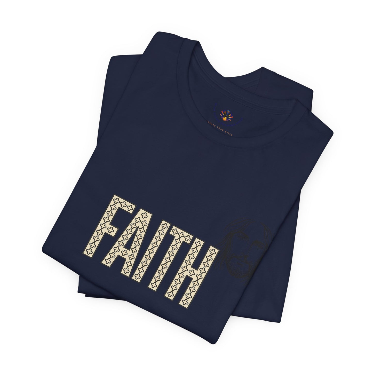 Faith Graphic Tee — Jesus Face Christian T-Shirt