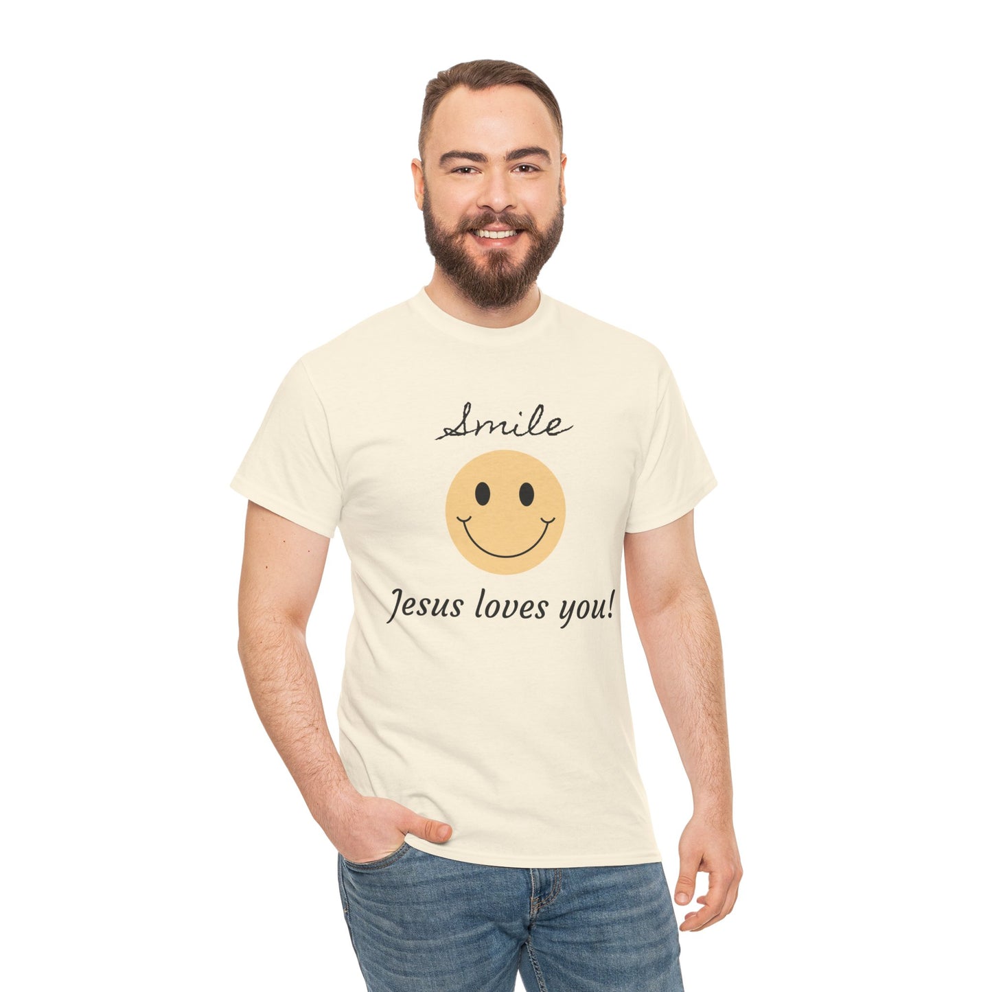 T-Shirt - 'smile God loves you' Design