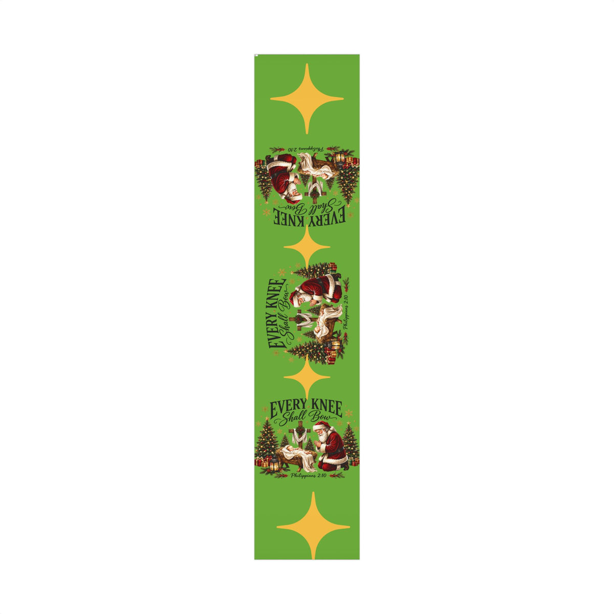 Copy of Gift Wrap Paper – Red & Gold Holiday Nativity Design