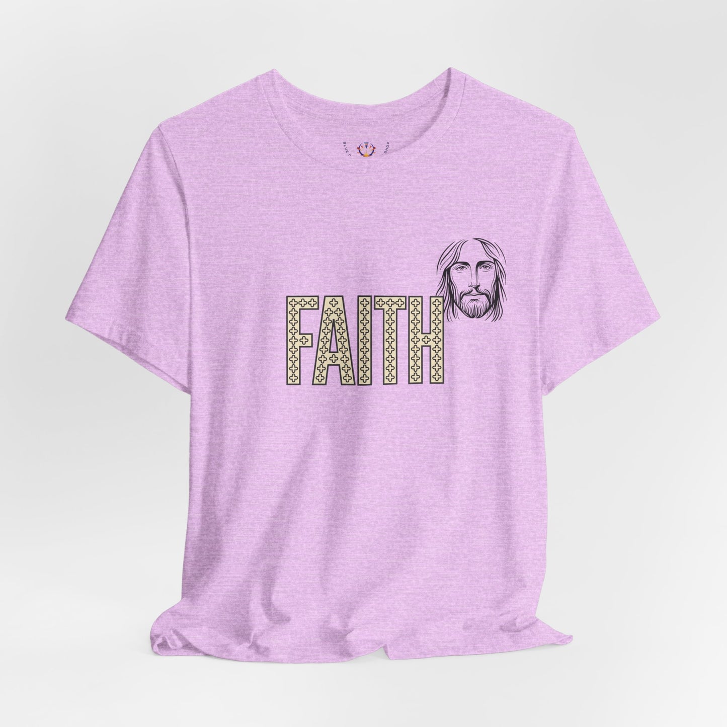 Faith Graphic Tee — Jesus Face Christian T-Shirt