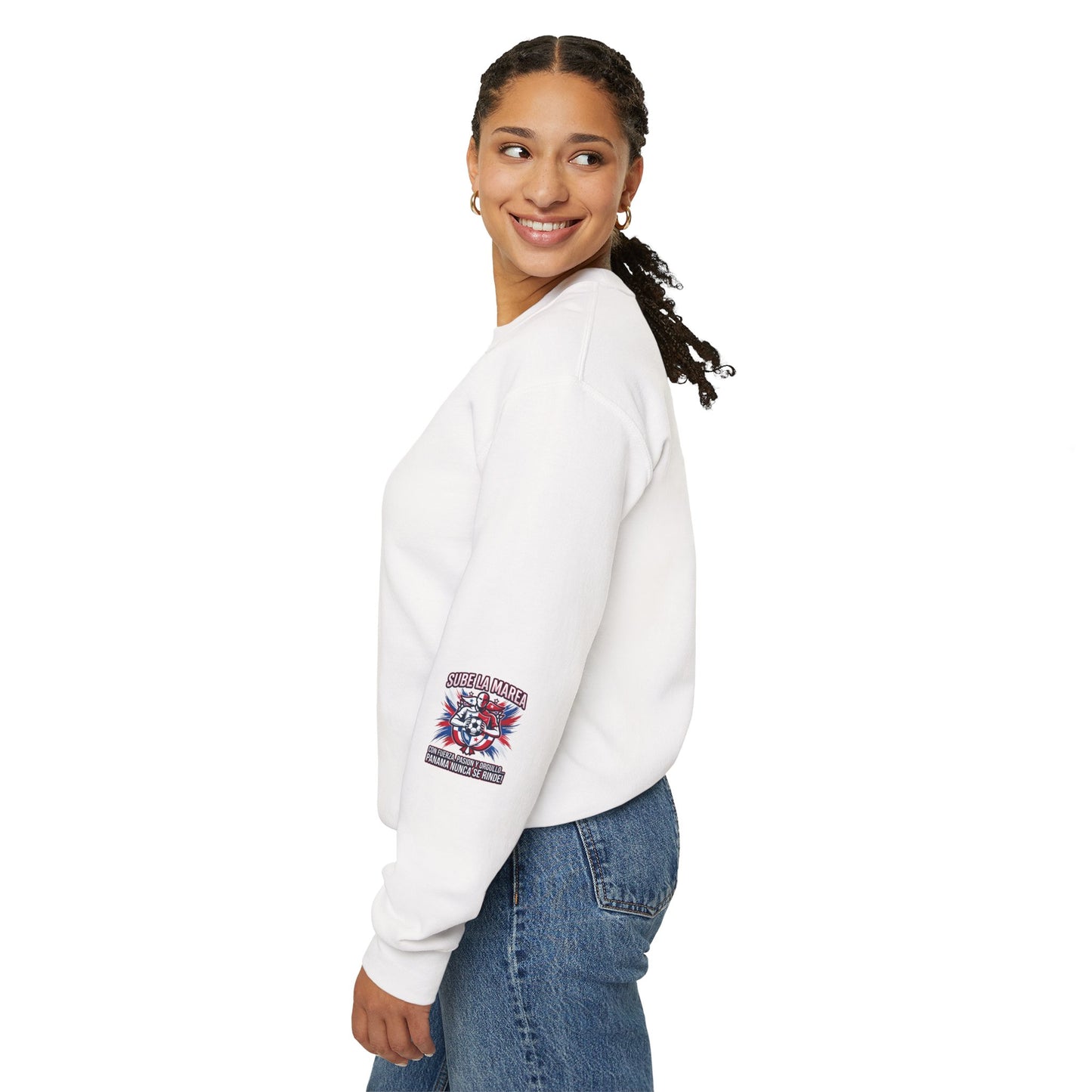 Sube La Marea Soccer Crewneck, Panama Country Pride, Retro Championship