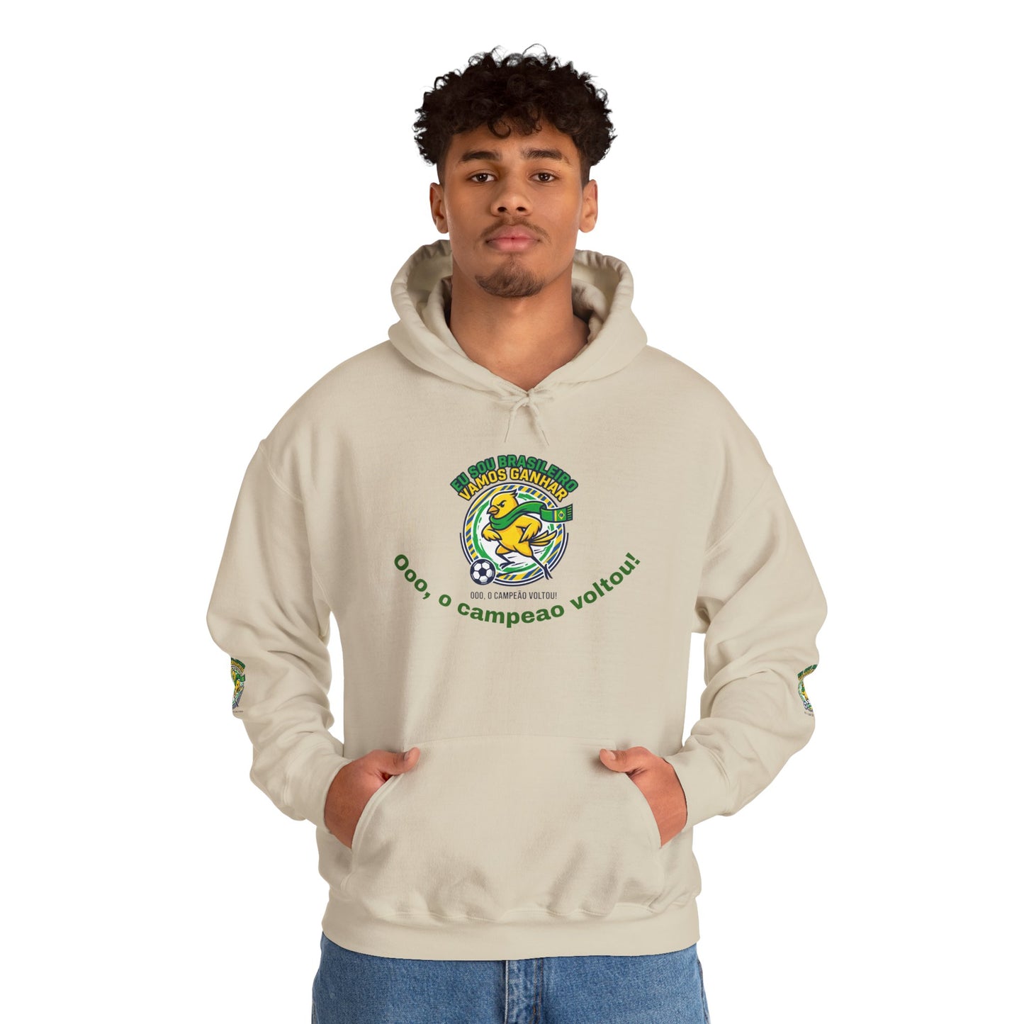 Brazil Retro Soccer Hoodie | national colors, supporters