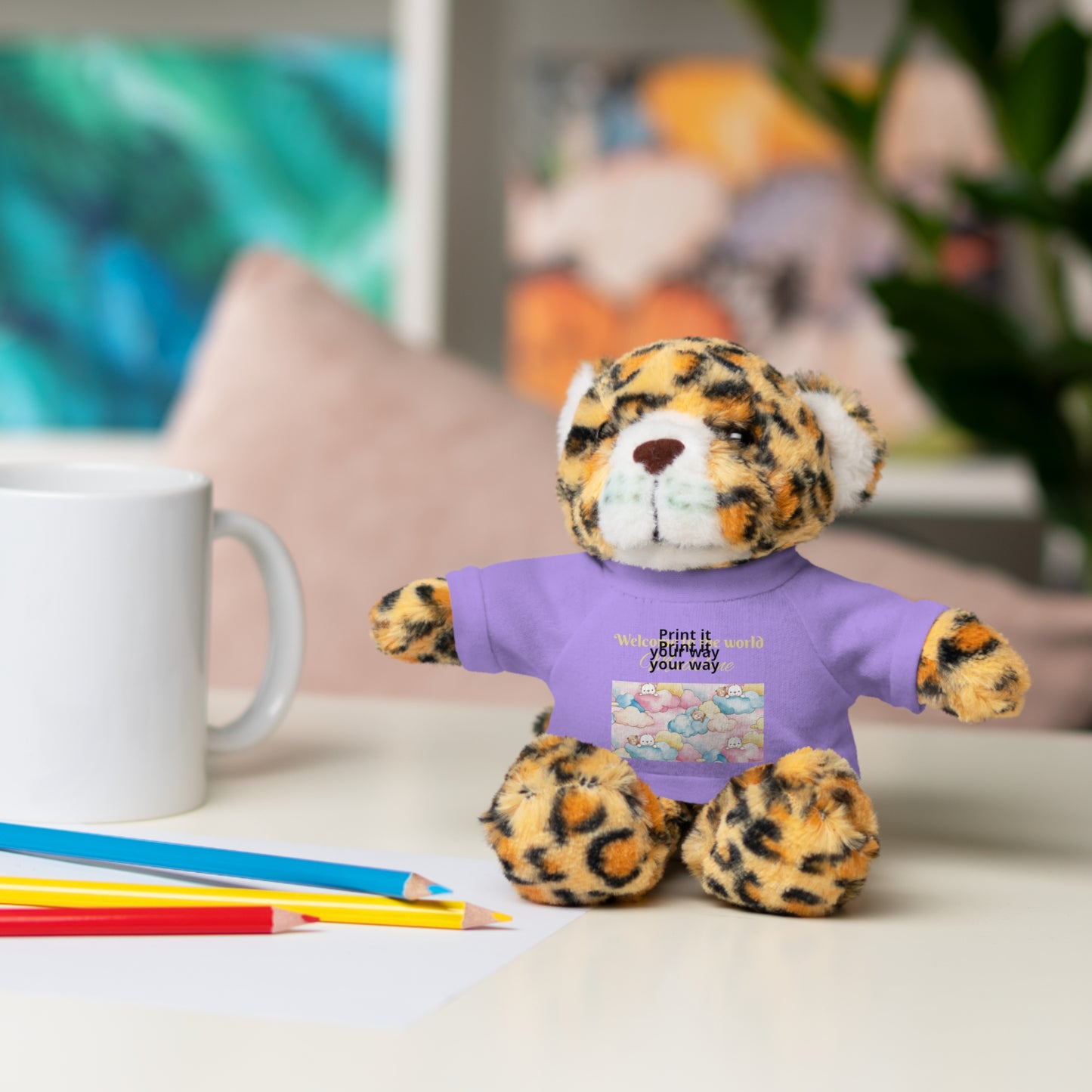 Welcome to the World Newborn Baby Teddy with 'Welcome to the world' Tee