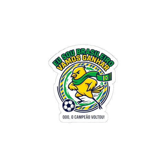 Brazil Soccer Pride Sticker | national colors, retro supporters