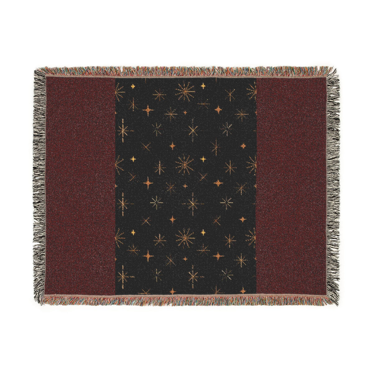 Galaxy Night Woven Blanket — Starfield Throw for Cozy Home & Gifts