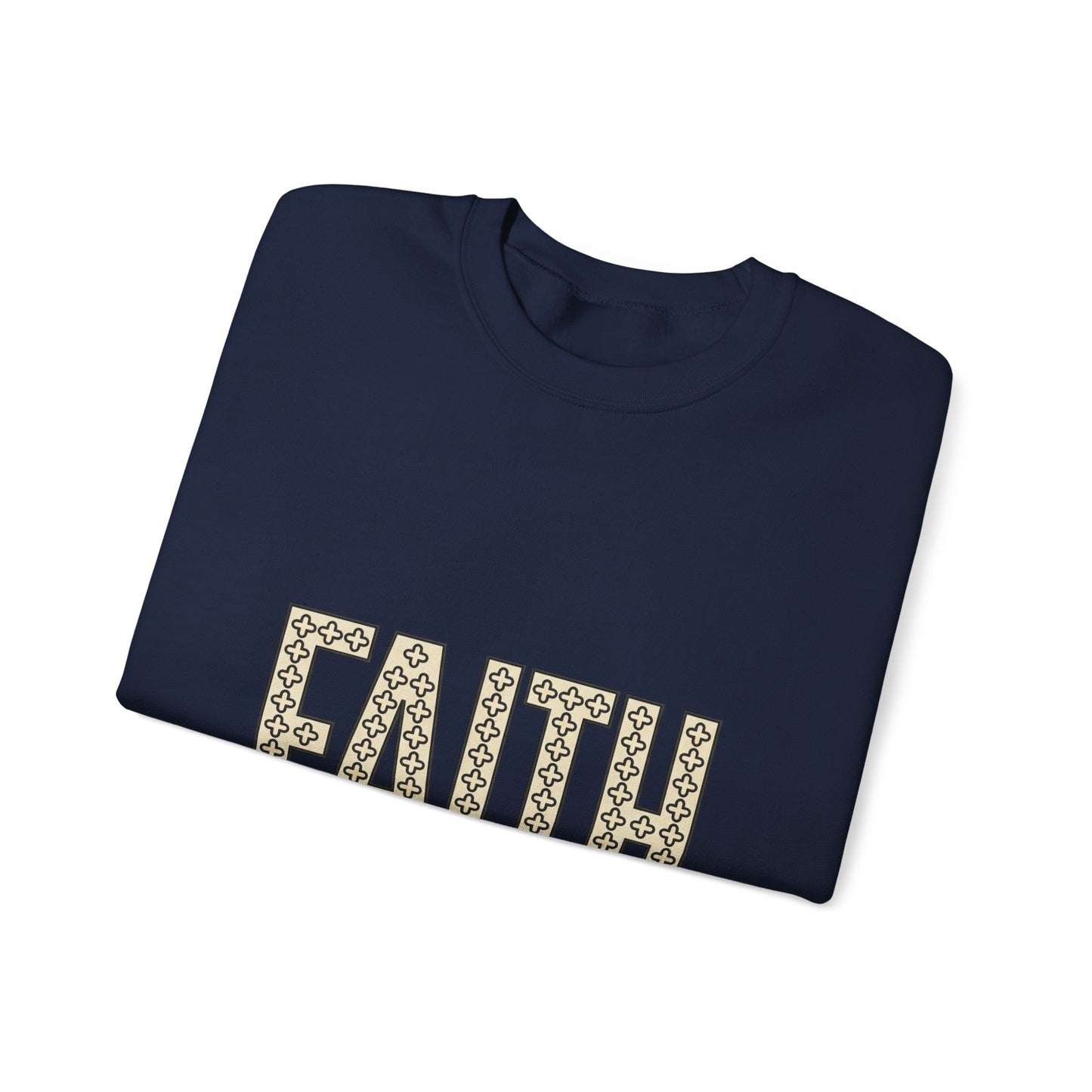 Faith groovy lettering Sweatshirt | Christian encouragement, pastel retro