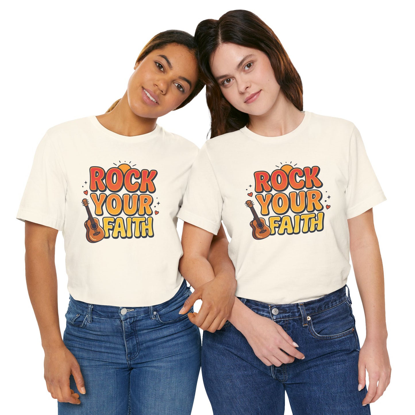 Rock Your Faith Tee | Christian encouragement, retro groovy pastel