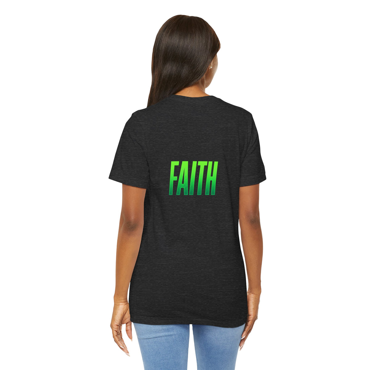 Faith Fish T-Shirt — Green Ichthys Christian Tee