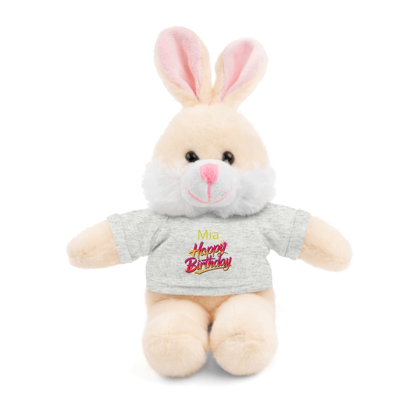 Personalized Birthday Teddy Bear with 'Happy Birthday' Tee