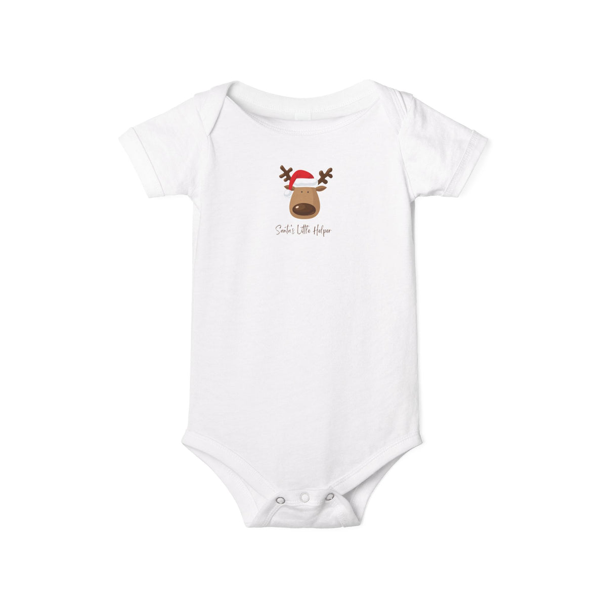 Reindeer Baby Onesie - Cute 'Tis the Season Infant Bodysuit, Christmas Holiday Outfit
