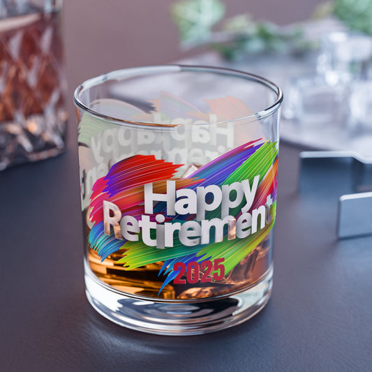 Retirement Rocks Glass