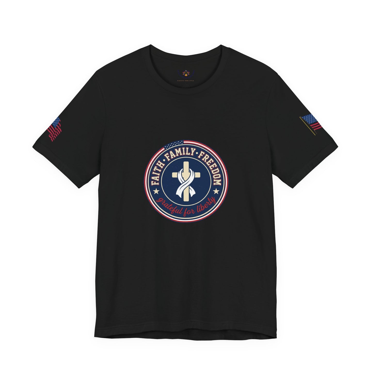 Faith Family Freedom Tee | Patriotic, Faith-Based July 4th Vintage Americana