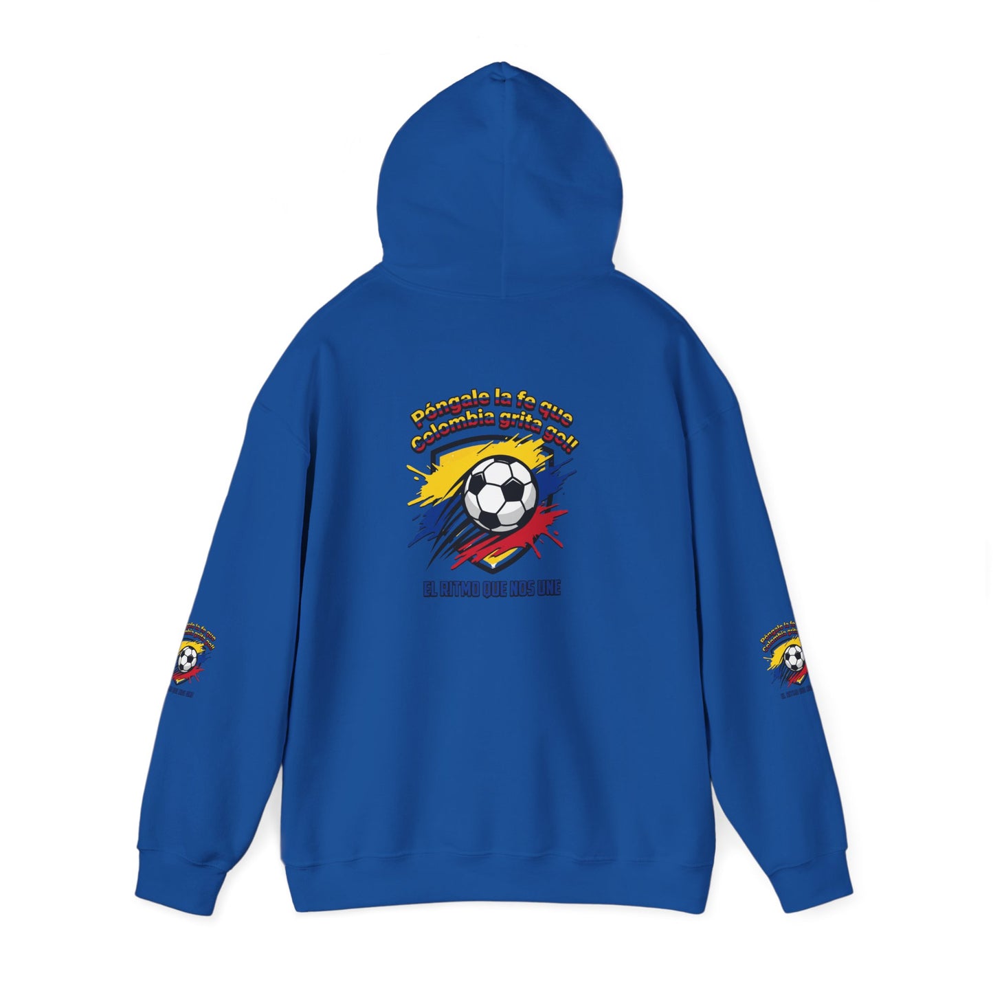 Colombia Pride Soccer Crest Hoodie | retro soccer, national colors