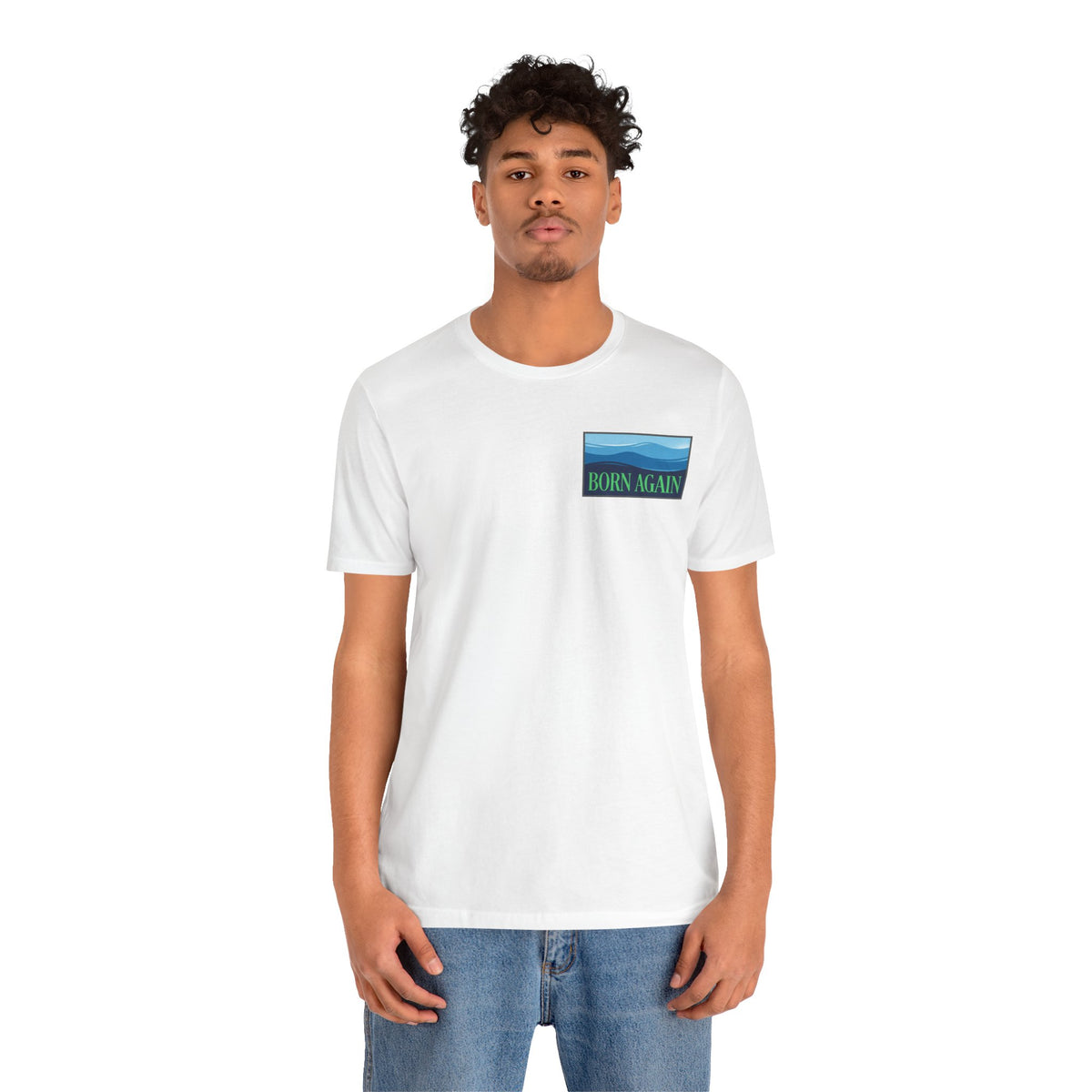 Born Again Ocean Tee - Spiritual Revival Graphic T-Shirt
